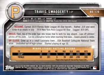 2019 Bowman Draft #BD-170 Travis Swaggerty Back