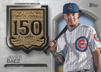 2019 Topps - 150th Anniversary Commemorative Medallions (Series Two) #AMM-JB Javier Baez Front