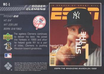 2005 Upper Deck ESPN - ESPN The Magazine Covers #MC-1 Roger Clemens Back