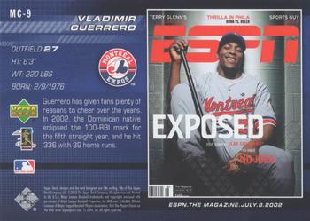 2005 Upper Deck ESPN - ESPN The Magazine Covers #MC-9 Vladimir Guerrero Back