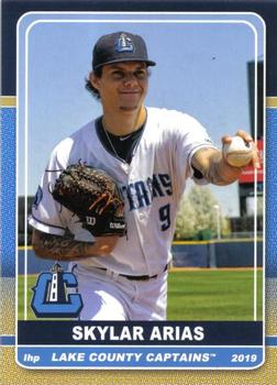 2019 Grandstand Lake County Captains #NNO Skylar Arias Front