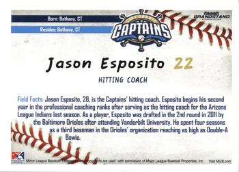 2019 Grandstand Lake County Captains #NNO Jason Esposito Back