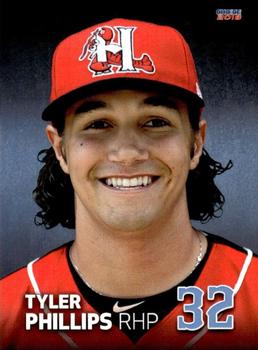 2018 Choice Hickory Crawdads #23 Tyler Phillips Front