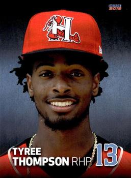 2018 Choice Hickory Crawdads #28 Tyree Thompson Front