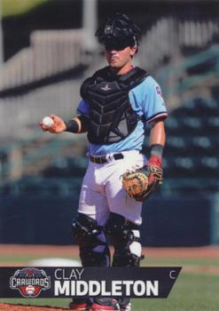 2018 Choice Hickory Crawdads Update #NNO Clay Middleton Front