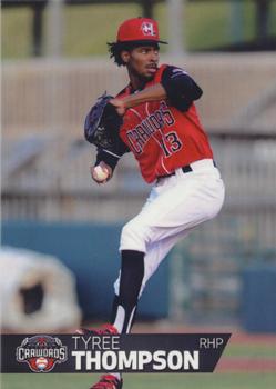 2018 Choice Hickory Crawdads Update #NNO Tyree Thompson Front