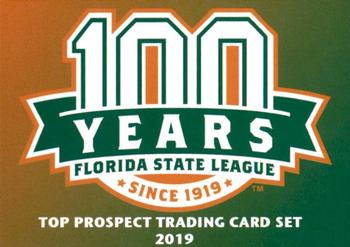 2019 Grandstand Florida State League Top Prospects #NNO Checklist Front