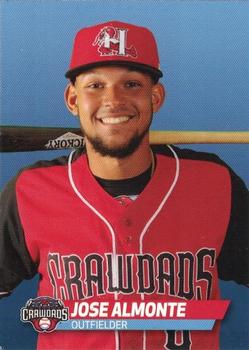 2019 Choice Hickory Crawdads #1 Jose Almonte Front
