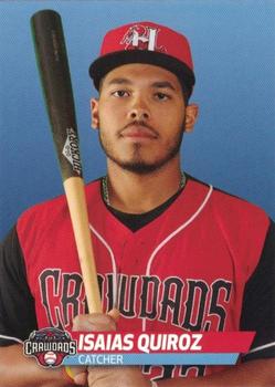 2019 Choice Hickory Crawdads #24 Isaias Quiroz Front