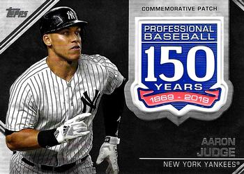 2019 Topps - 150th Anniversary Commemorative Patches (Series Two) #AMP-AJ Aaron Judge Front