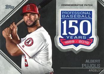2019 Topps - 150th Anniversary Commemorative Patches (Series Two) #AMP-AP Albert Pujols Front
