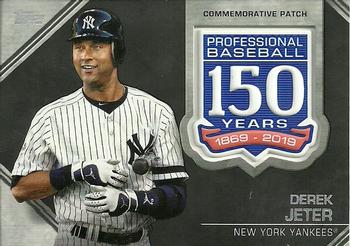 2019 Topps - 150th Anniversary Commemorative Patches (Series Two) #AMP-DJ Derek Jeter Front
