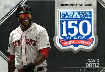 2019 Topps - 150th Anniversary Commemorative Patches (Series Two) #AMP-DO David Ortiz Front