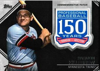 2019 Topps - 150th Anniversary Commemorative Patches (Series Two) #AMP-HK Harmon Killebrew Front