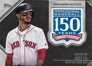 2019 Topps - 150th Anniversary Commemorative Patches (Series Two) #AMP-MB Mookie Betts Front
