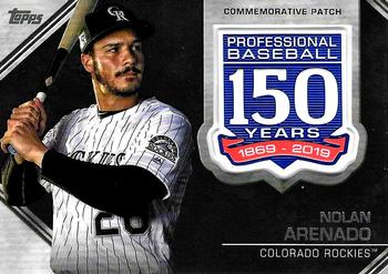 2019 Topps - 150th Anniversary Commemorative Patches (Series Two) #AMP-NA Nolan Arenado Front