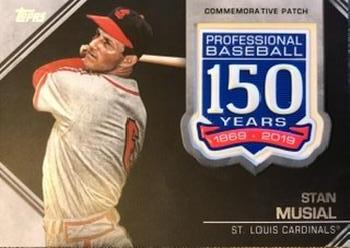 2019 Topps - 150th Anniversary Commemorative Patches (Series Two) #AMP-SM Stan Musial Front
