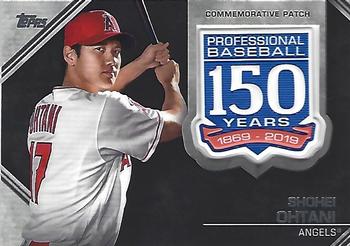 2019 Topps - 150th Anniversary Commemorative Patches (Series Two) #AMP-SO Shohei Ohtani Front