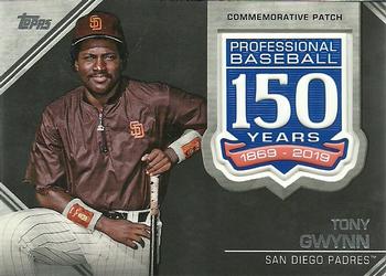 2019 Topps - 150th Anniversary Commemorative Patches (Series Two) #AMP-TG Tony Gwynn Front