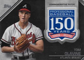 2019 Topps - 150th Anniversary Commemorative Patches (Series Two) #AMP-TGL Tom Glavine Front