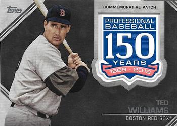 2019 Topps - 150th Anniversary Commemorative Patches (Series Two) #AMP-TW Ted Williams Front