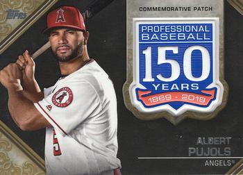 2019 Topps - 150th Anniversary Commemorative Patches Gold (Series Two) #AMP-AP Albert Pujols Front