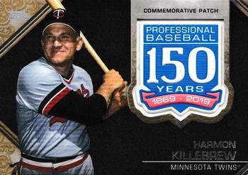 2019 Topps - 150th Anniversary Commemorative Patches Gold (Series Two) #AMP-HK Harmon Killebrew Front
