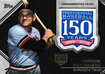 2019 Topps - 150th Anniversary Commemorative Patches 150th Anniversary (Series Two) #AMP-HK Harmon Killebrew Front