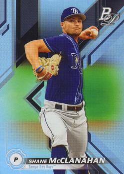 2019 Bowman Platinum - Top Prospects #TOP-35 Shane McClanahan Front