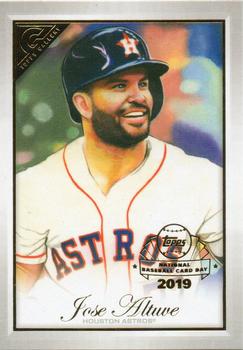 2019 Bowman Platinum - National Baseball Card Day Gallery Preview #GP-JA Jose Altuve Front