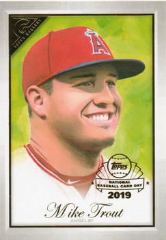 2019 Bowman Platinum - National Baseball Card Day Gallery Preview #GP-MT Mike Trout Front