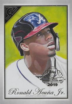 2019 Bowman Platinum - National Baseball Card Day Gallery Preview #GP-RA Ronald Acuña Jr. Front