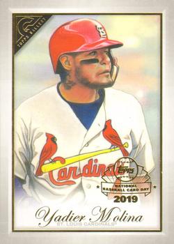 2019 Bowman Platinum - National Baseball Card Day Gallery Preview #GP-YM Yadier Molina Front