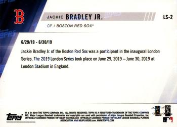 2019 Topps Now Boston Red Sox London Series #LS-2 Jackie Bradley Jr. Back