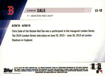 2019 Topps Now Boston Red Sox London Series #LS-10 Chris Sale Back