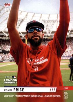 2019 Topps Now Boston Red Sox London Series #LS-11 David Price Front