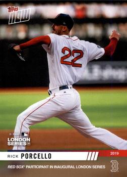 2019 Topps Now Boston Red Sox London Series #LS-12 Rick Porcello Front
