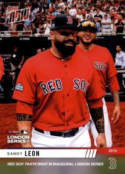 2019 Topps Now Boston Red Sox London Series #LS-15 Sandy Leon Front