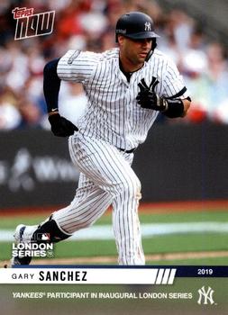 2019 Topps Now New York Yankees London Series #LS-19 Gary Sanchez Front