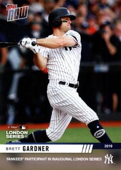 2019 Topps Now New York Yankees London Series #LS-28 Brett Gardner Front