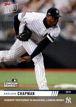 2019 Topps Now New York Yankees London Series #LS-29 Aroldis Chapman Front