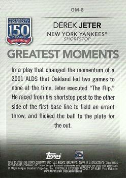 2019 Topps - 150 Years of Professional Baseball - Greatest Moments Green #GM-8 Derek Jeter Back