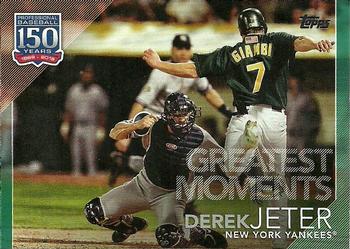 2019 Topps - 150 Years of Professional Baseball - Greatest Moments Green #GM-8 Derek Jeter Front