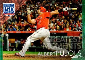 2019 Topps - 150 Years of Professional Baseball - Greatest Moments Green #GM-17 Albert Pujols Front