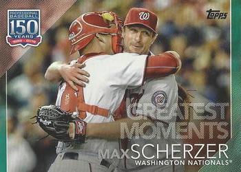 2019 Topps - 150 Years of Professional Baseball - Greatest Moments Green #GM-21 Max Scherzer Front