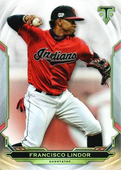 2019 Topps Triple Threads #24 Francisco Lindor Front