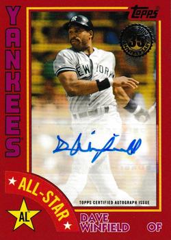 2019 Topps - 1984 Topps Baseball 35th Anniversary All-Stars Autographs Red #84AS-DW Dave Winfield Front