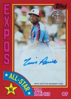 2019 Topps - 1984 Topps Baseball 35th Anniversary All-Stars Autographs Red #84AS-TR Tim Raines Front