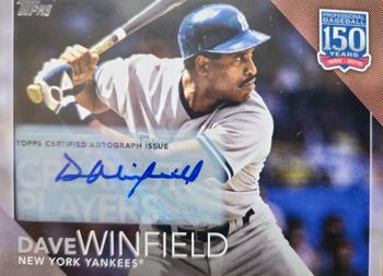 2019 Topps - 150 Years of Professional Baseball - Greatest Players Autographs #GP-31 Dave Winfield Front