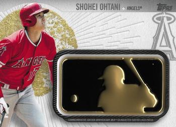 2019 Topps - MLB Logo Golden Anniversary Manufactured Patch #GAP-SO Shohei Ohtani Front